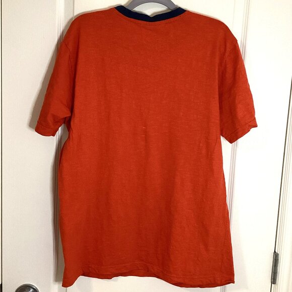 Vamos Men's Graphic Orange T-Shirt California 83 Surfing - Picture 5 of 7